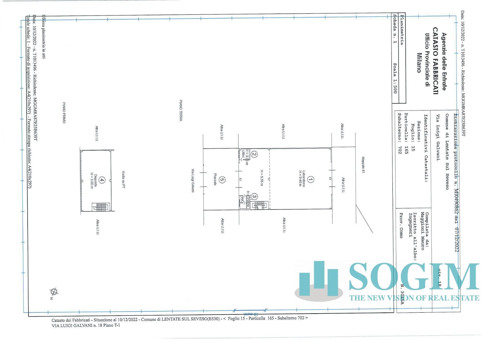 Foto 29 - Capannone via Industria, Lentate sul Seveso - planimetria 1