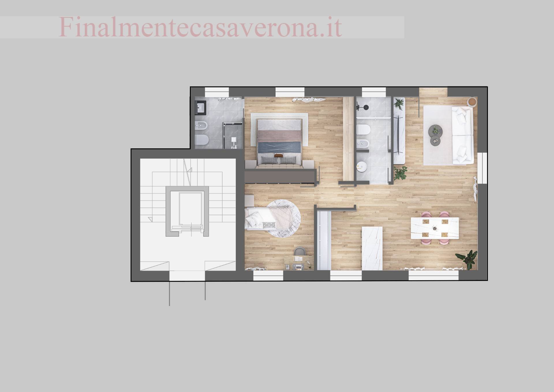 Foto 1 - Three-room apartment Via Roveggia
 
78, Verona - photo 1