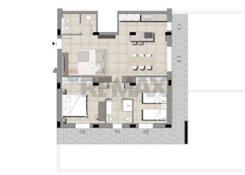 Pianta 2D - Quadrilocale Serra de' Conti - foto 24