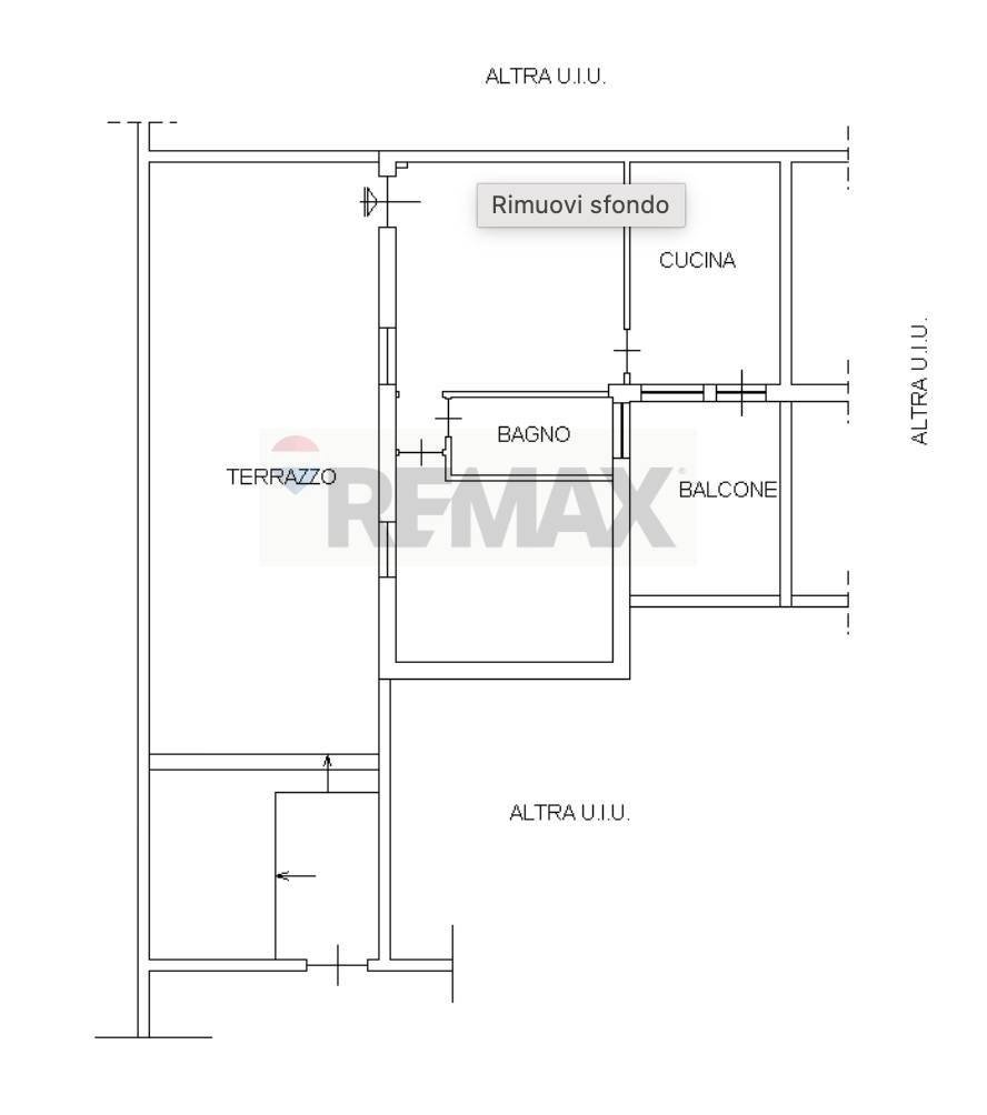 Pianta 2D - Trilocale Via dei cavalli marini
 
183, Ardea - planimetria 1