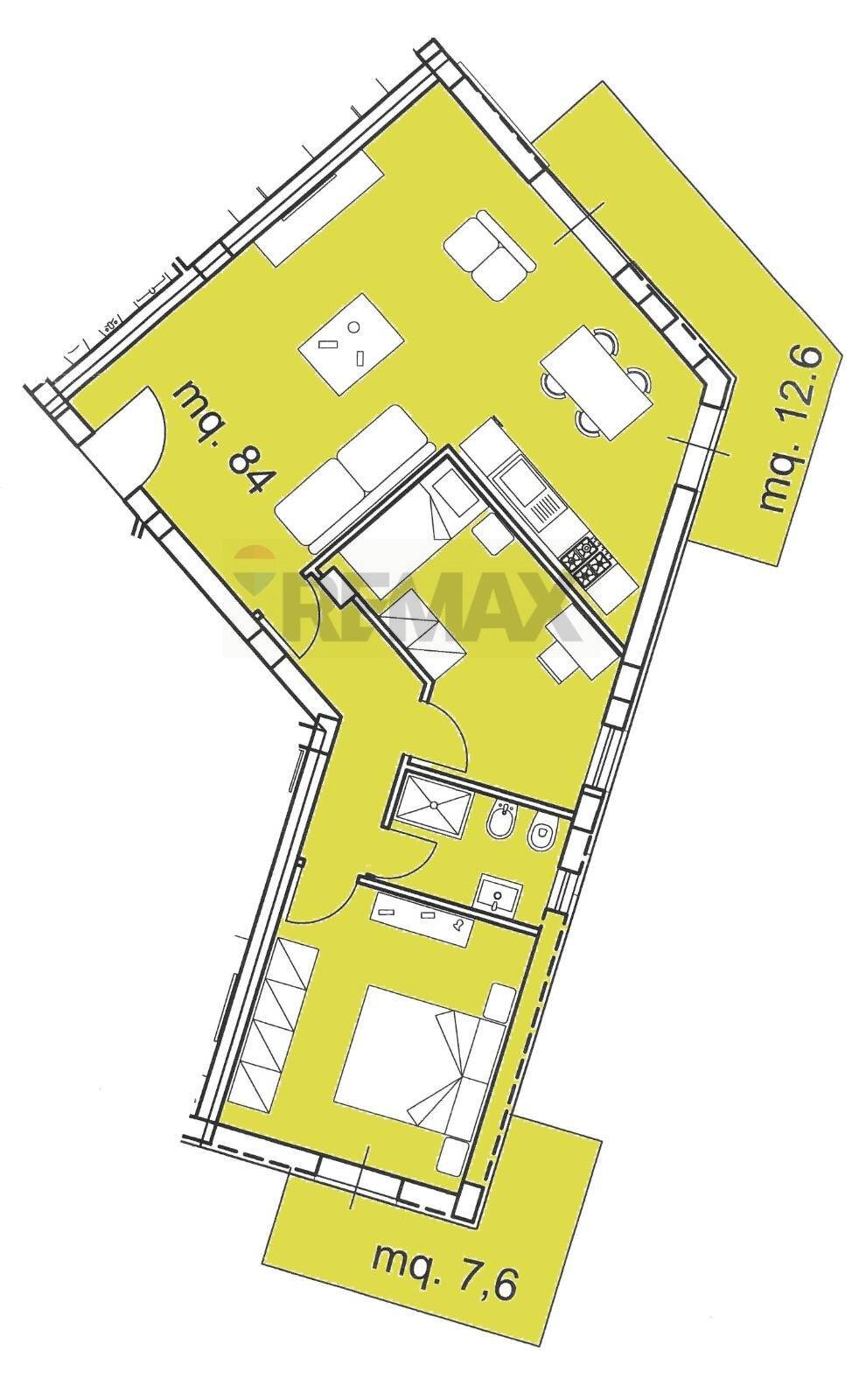 Pianta 2D - Three-room apartment VIA SICILIA
 
SNC, Siracusa - floor plans 1