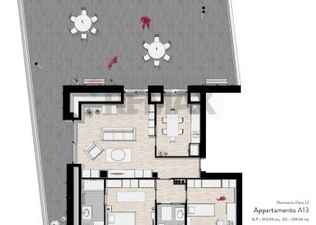 Pianta 2D - Attico via pregnana, Rho - foto 11