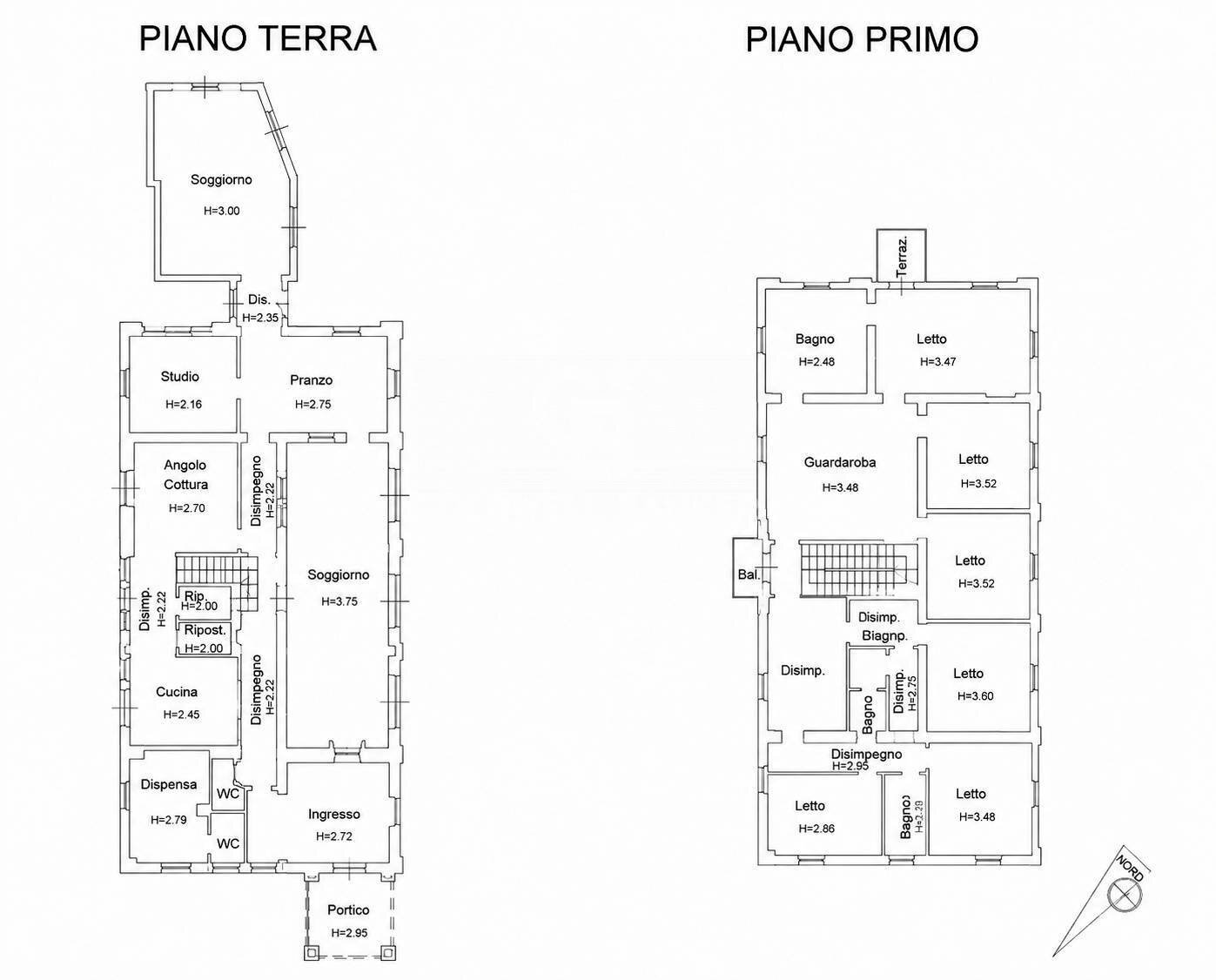 Foto 39 - Villa Via Chianciano
 
91, Cesena - floor plans 1
