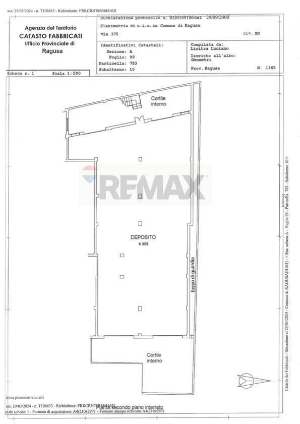 Pianta 2D - Commercial Premises Ragusa - floor plans 1