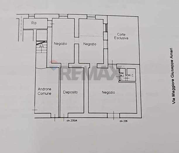 Pianta 2D - Trilocale Corso Calatafimi
 
235-235/A, Palermo - planimetria 1