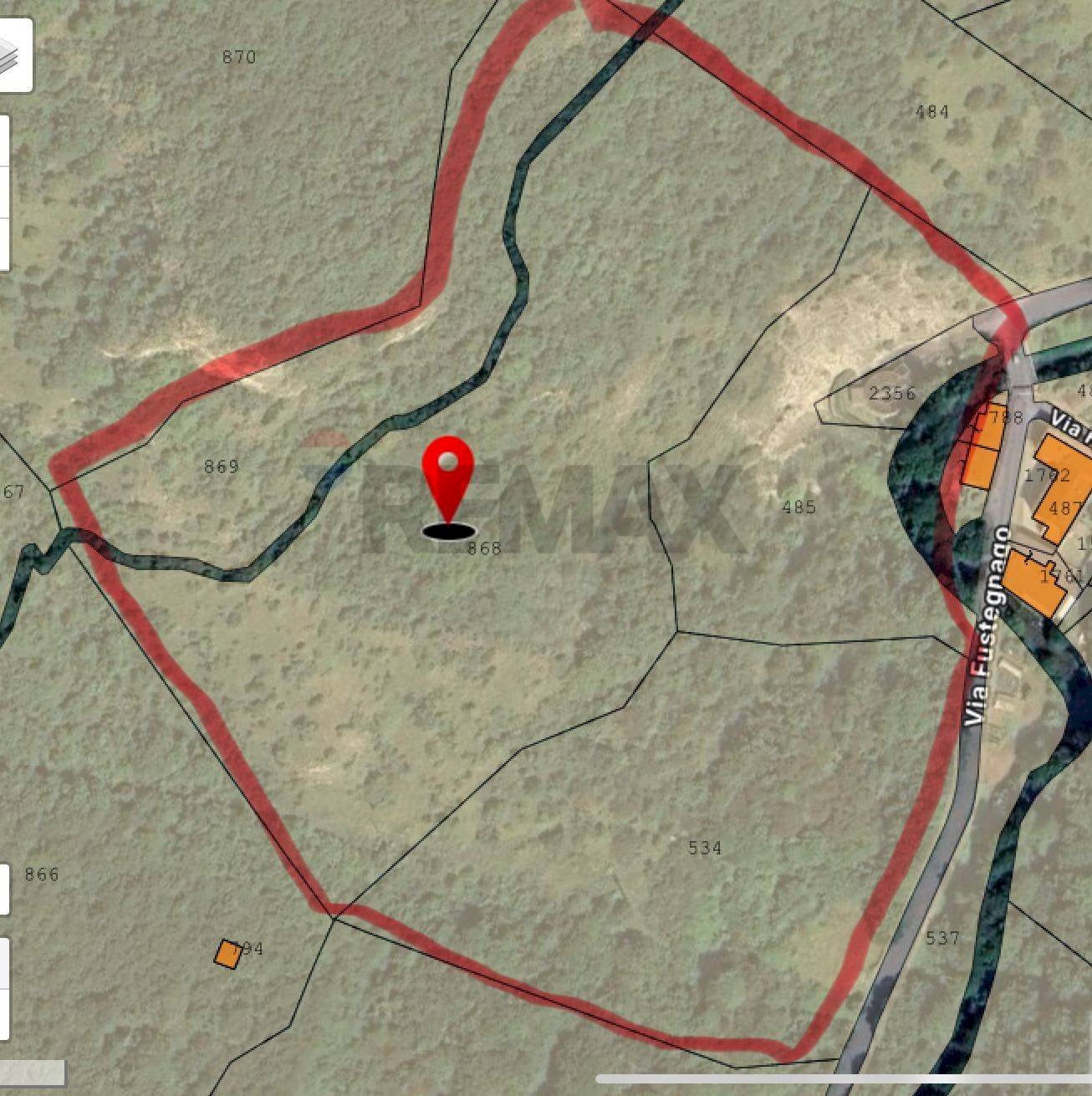 Posizione della mappa - Terreno agricolo Via Paisec, Vobarno - planimetria 1