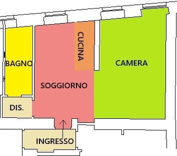 Foto 24 - One-room apartment via agazzano, Rottofreno - floor plans 1