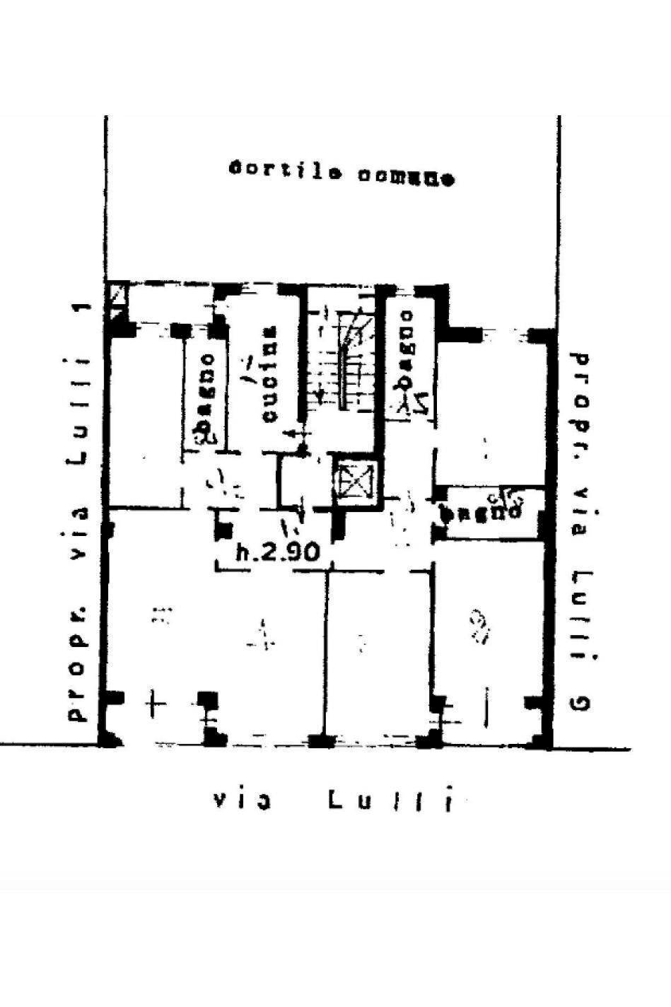 Foto 44 - Appartamento Via Giovanni Lulli
 
5, Milano - planimetria 1