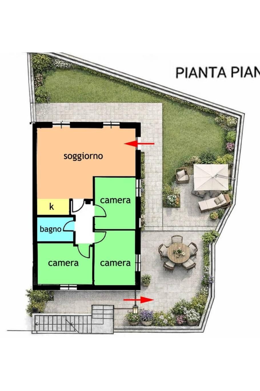 Villa via degli Anemoni, Ospedaletti - planimetria 1