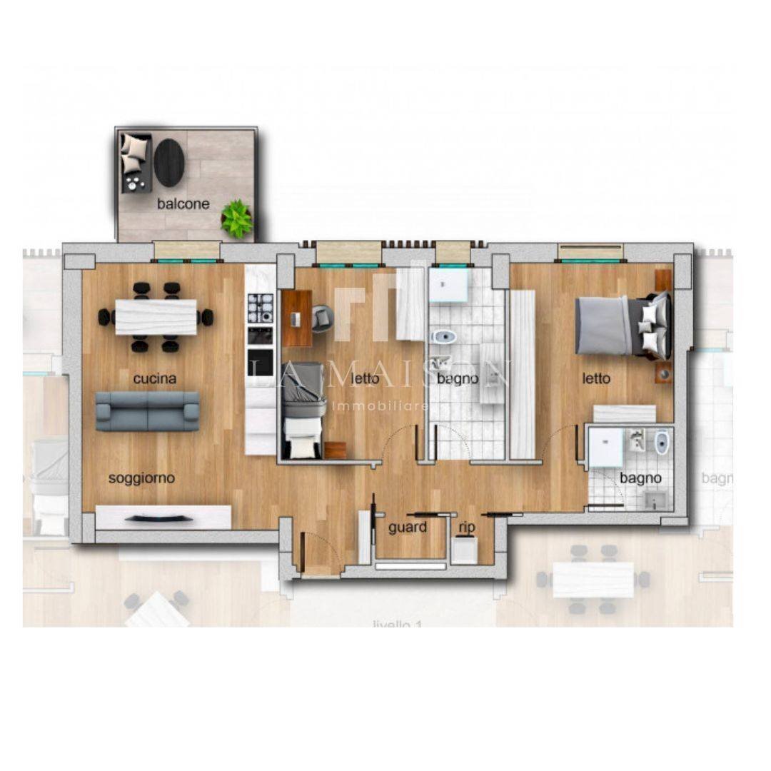 Foto 11 - Trilocale Via Porta Napoli
 
71, Campobasso - planimetria 1