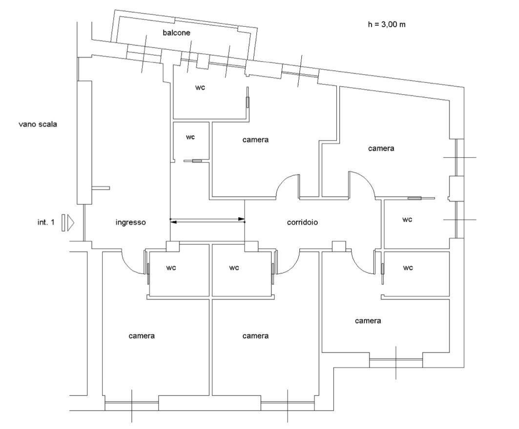 Foto 25 - Appartamento Via Aurelia
 
232, Roma - planimetria 1