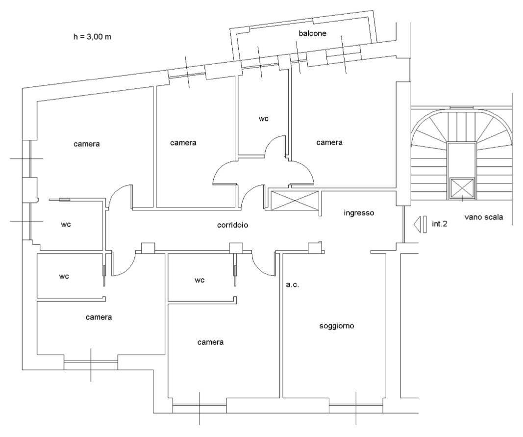 Foto 25 - Appartamento Via Aurelia
 
232, Roma - planimetria 1