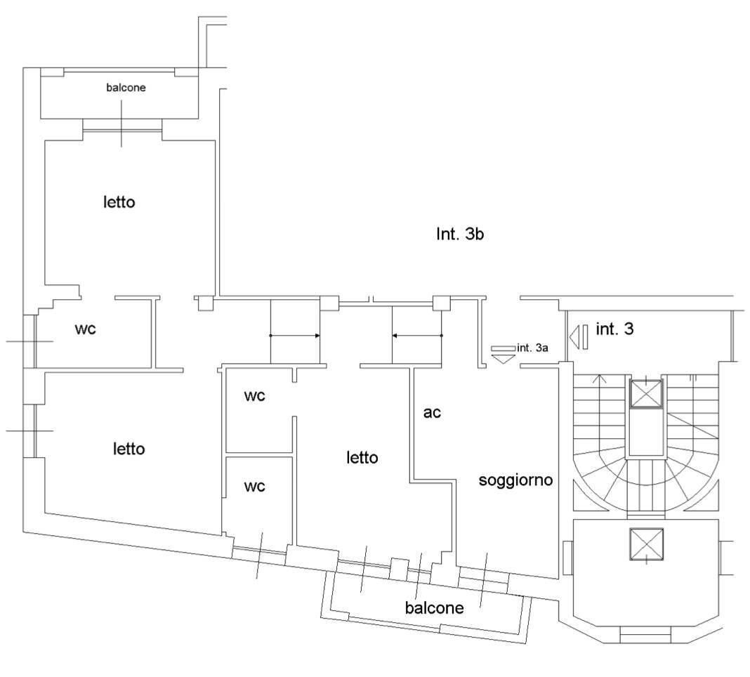 Foto 25 - Quadrilocale Via Aurelia
 
232, Roma - planimetria 1