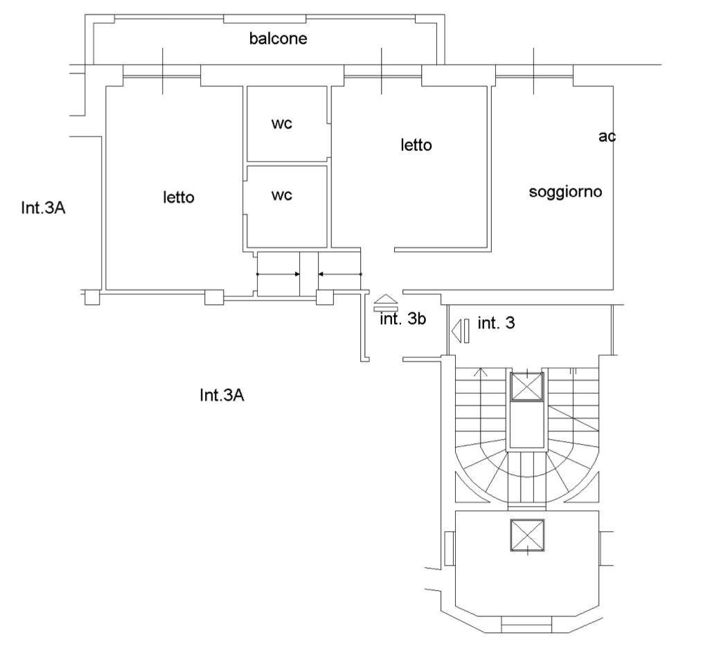 Foto 25 - Trilocale Via Aurelia
 
232, Roma - planimetria 1