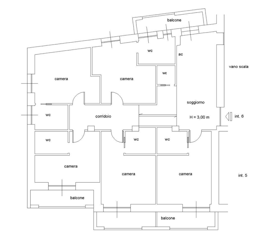 Foto 25 - Appartamento Via Aurelia
 
232, Roma - planimetria 1