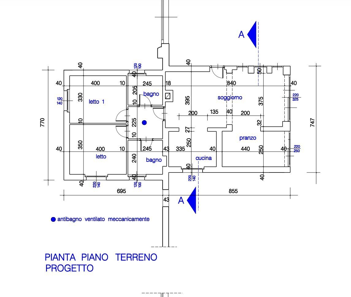Villa via Ambuschetti, 9, Chieri - planimetria 1