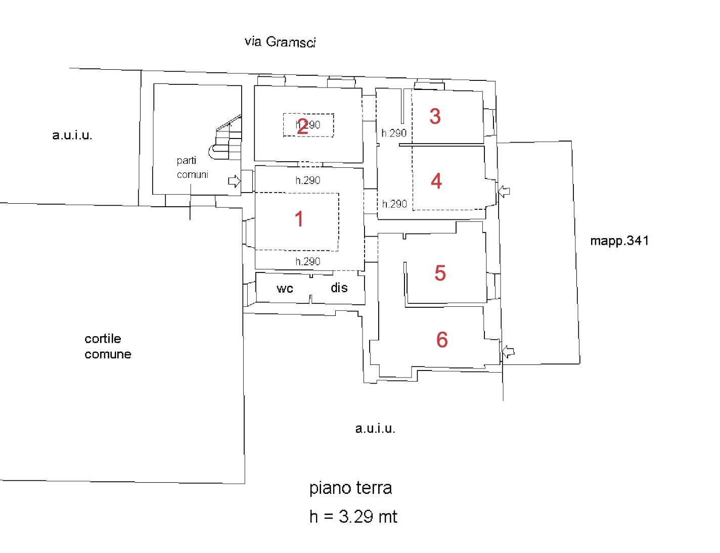 Ufficio via Alessandro Manzoni, 56, Monza - planimetria 1