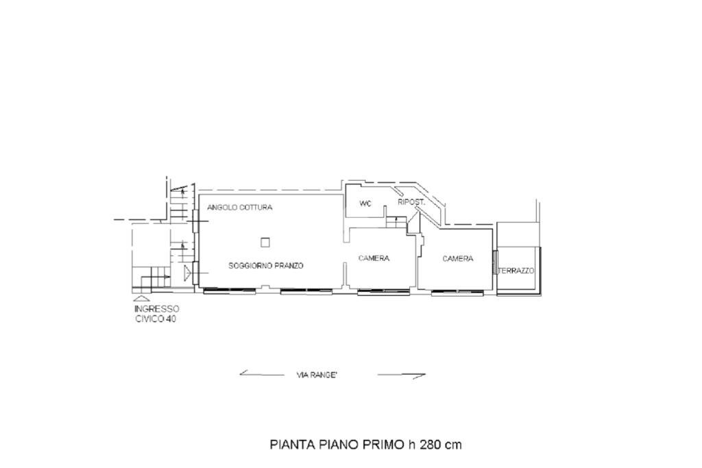 Trilocale Via Rangè, Alassio - planimetria 1