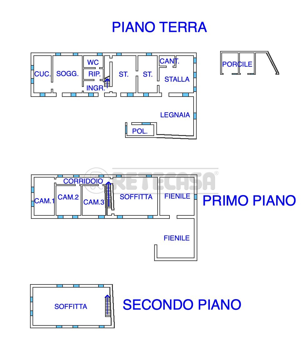PLANIMETRIA - Casale VIA CODROIPO 6, Bagnaria Arsa - planimetria 1