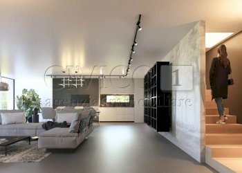 RENDER SOGGIORNO - Porzione di casa Via Grazia Deledda, Padova - foto 4