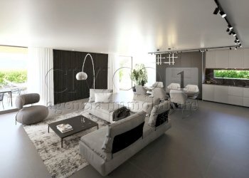 RENDER SOGGIORNO - Porzione di casa Via Grazia Deledda, Padova - foto 7