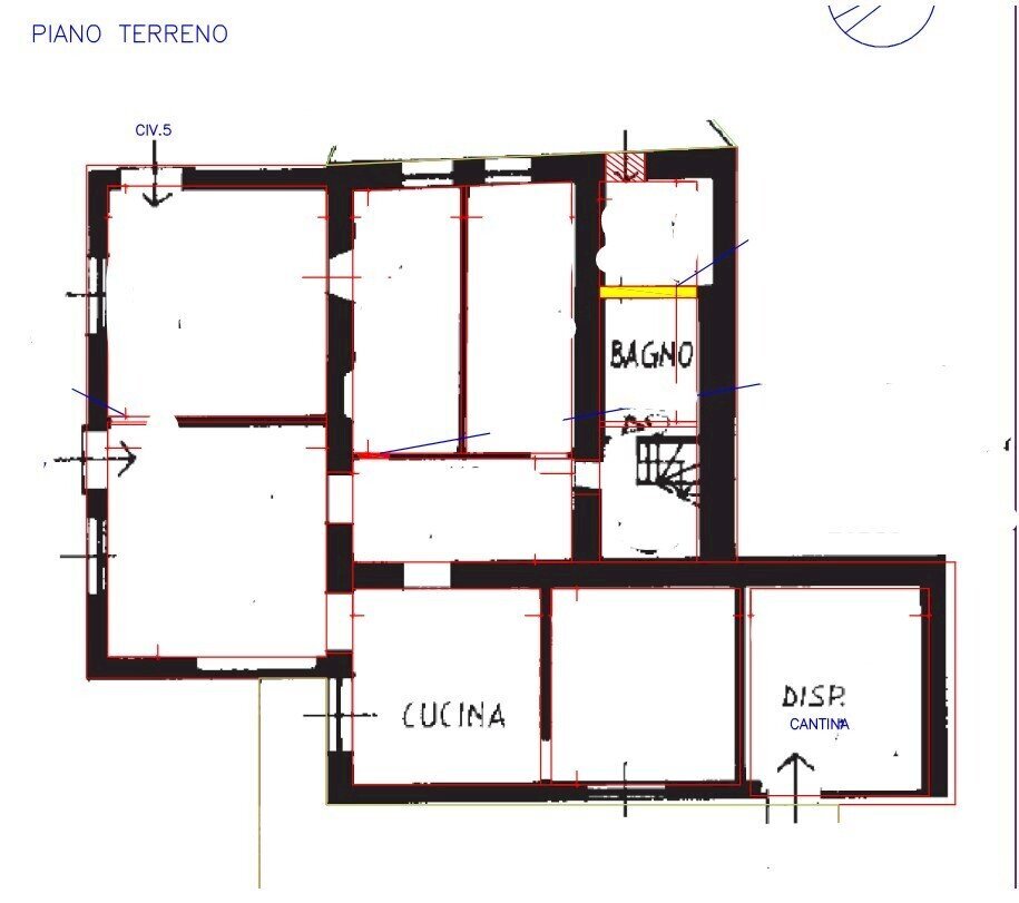 1.jpg - Villa all'asta Via Cicone 5, Tiglieto - planimetria 1