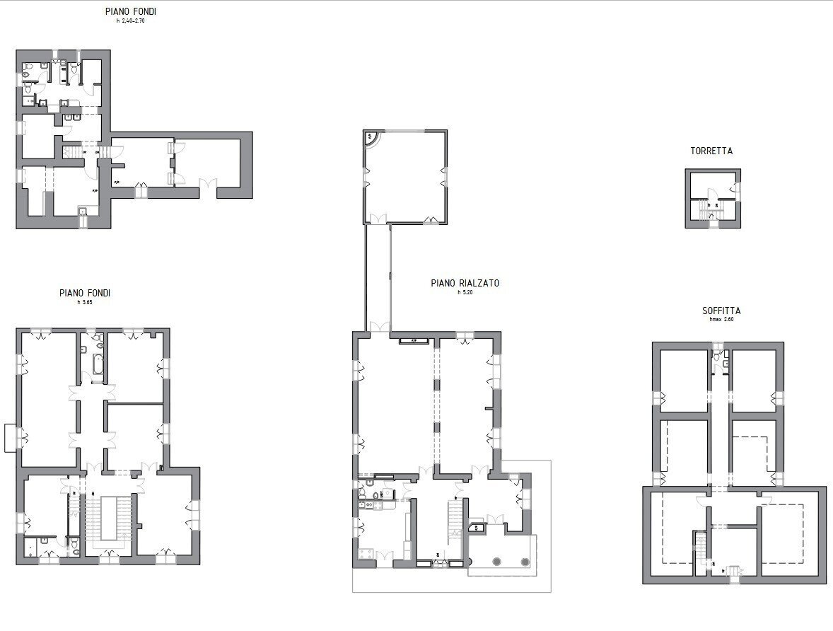 1.jpg - Casa indipendente all'asta Via Ponte 1, Serra Riccò - planimetria 1
