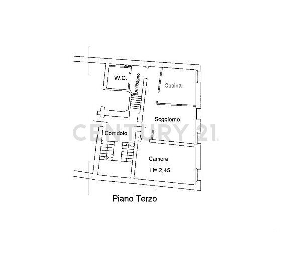 plan_0065.jpg - Four-room apartment Via XX Settembre snc, Verona (neighborhood Veronetta) - photo 1