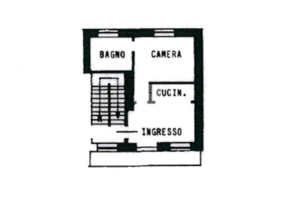 Two-room apartment Via Castellamonte, Banchette - floor plans 1
