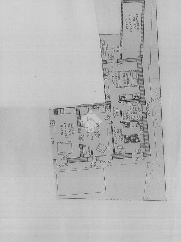 Quadrilocale Via Eulero, Cesenatico - planimetria 1