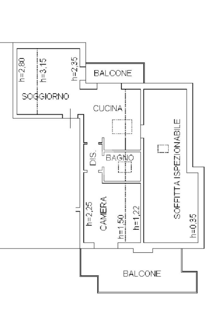 Two-room apartment viale pietro mascagni, Cervia - floor plans 1
