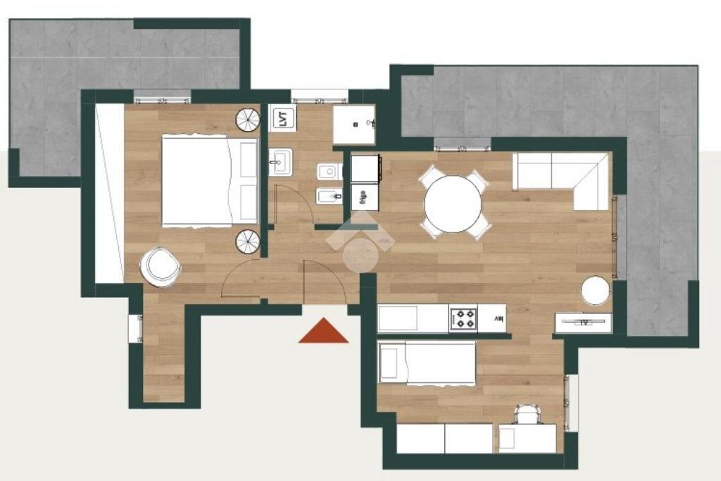 Trilocale Via Sacramora, Rimini - planimetria 1