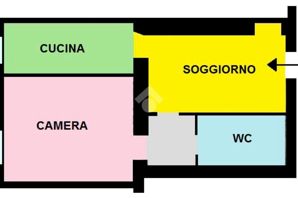 Bilocale Via Lazzaro Spallanzani, Milano - planimetria 1