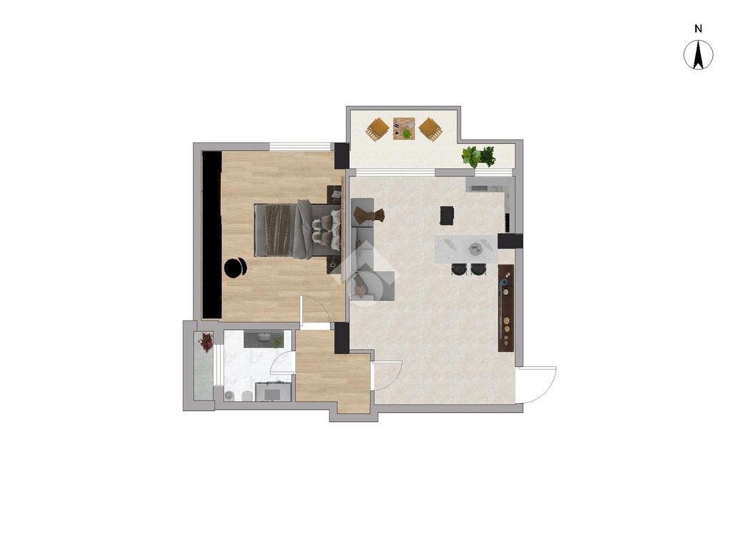 Bilocale Via Demonte, Milano (zona Niguarda) - planimetria 1