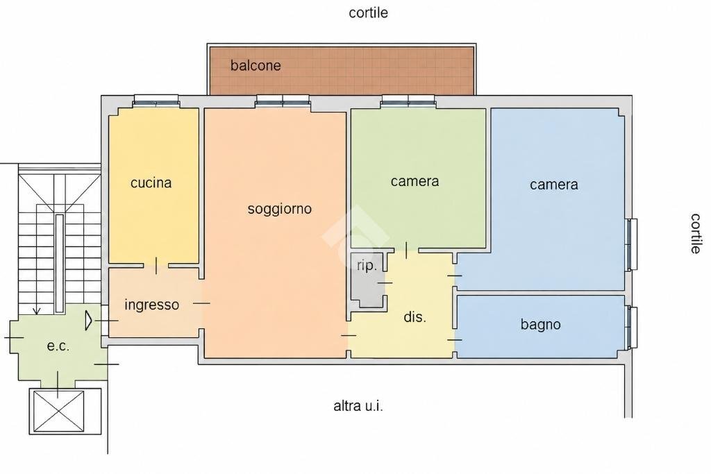 Trilocale Via I Maggio, Novate Milanese - planimetria 1