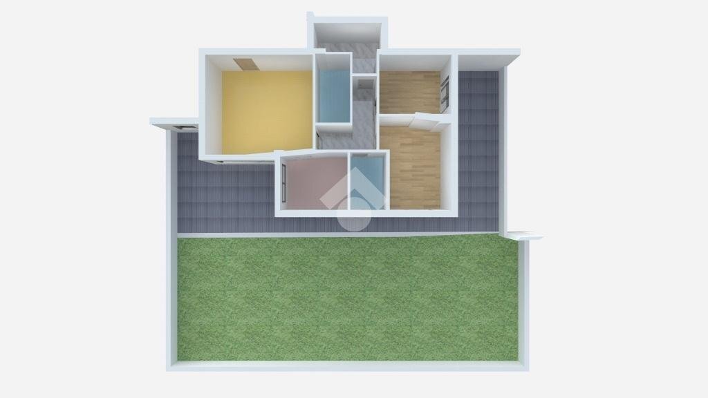 Three-room apartment via Rossini, San Giuliano Milanese - floor plans 1