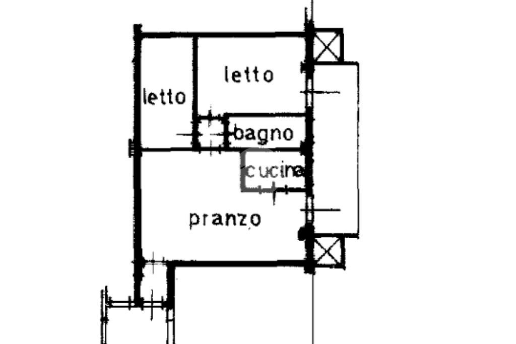 Three-room apartment Via Dante Alighieri, Cesenatico - floor plans 1