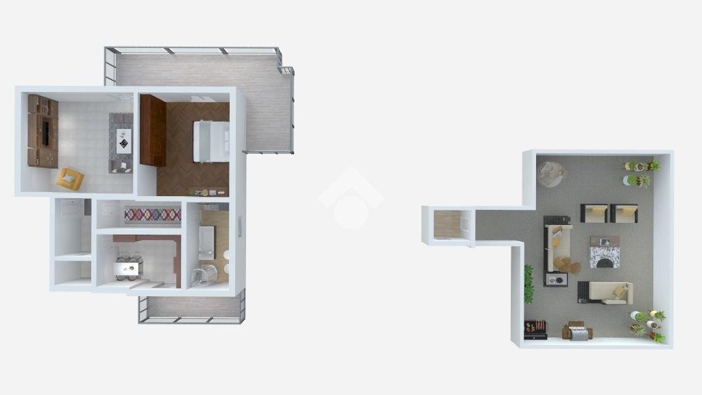 Two-room apartment Via Pace, Rho - floor plans 1