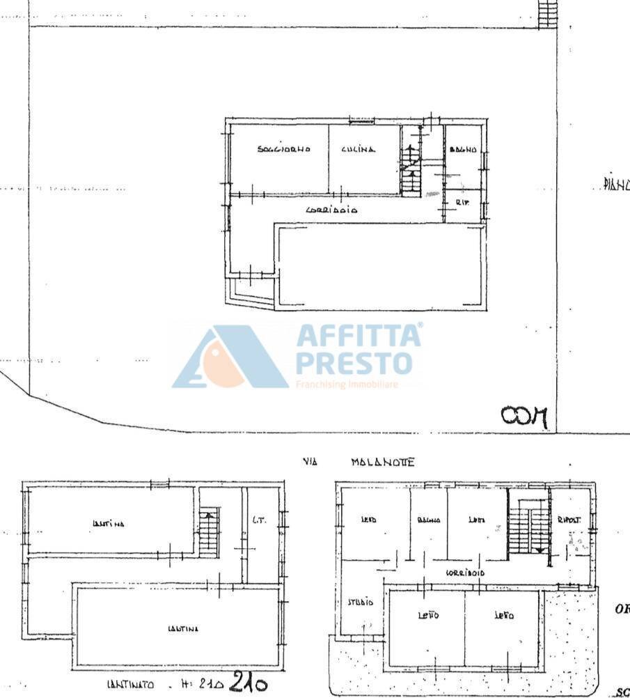 Foto 1 - Casa indipendente Via Orte, Cesena - planimetria 1