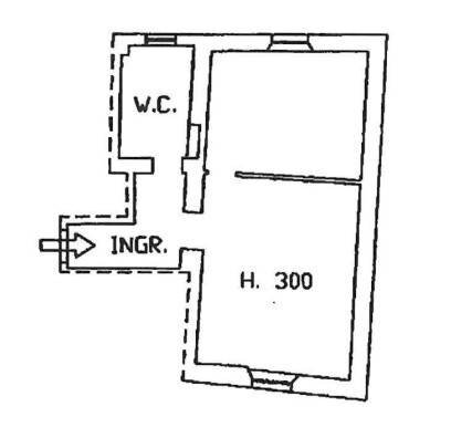 Foto 19 - Bilocale Via Giuseppe Garibaldi, Malnate - planimetria 1
