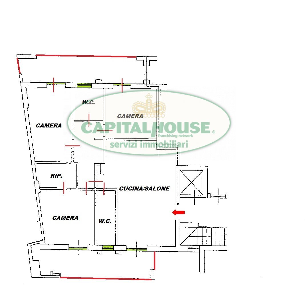 Foto 16 - Four-room apartment via Campania, Caserta - floor plans 1