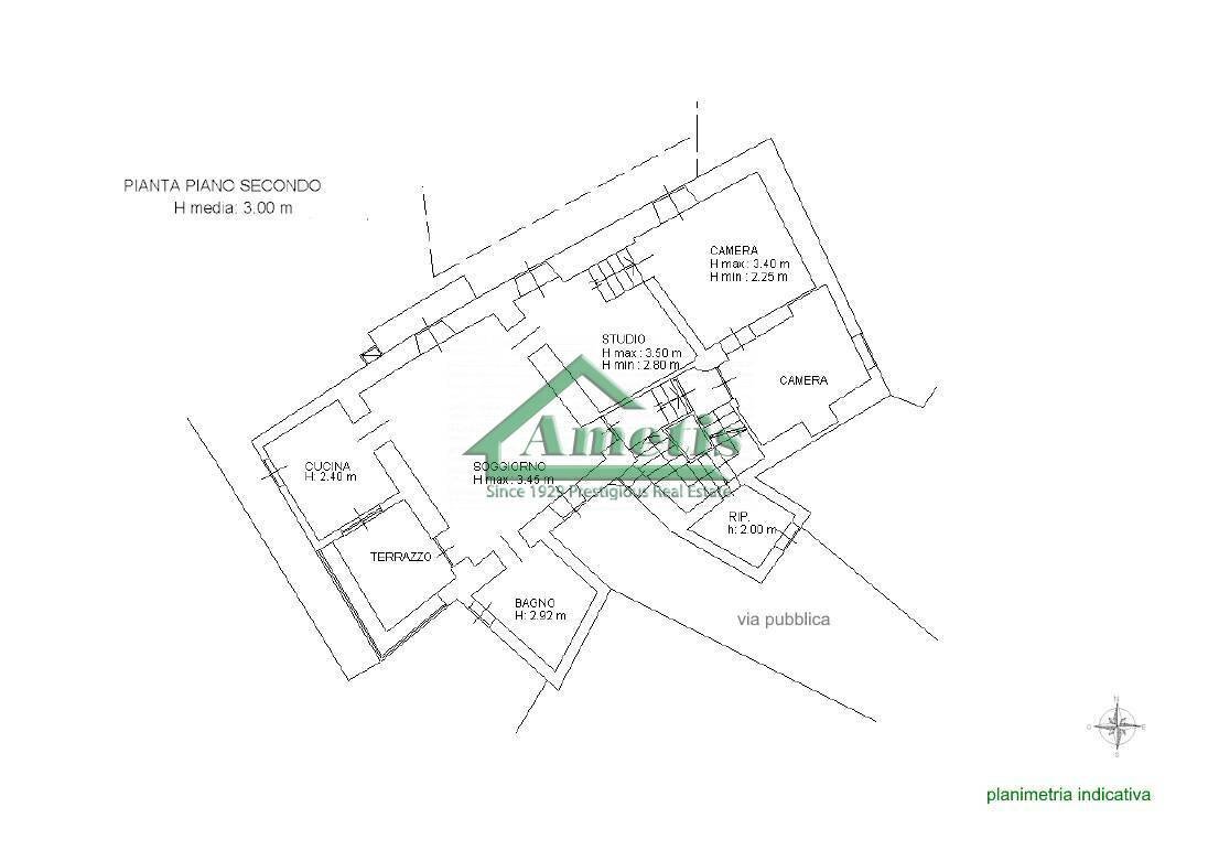 Foto 52 - Appartamento Via Cavour
 
92, Pompeiana - planimetria 1