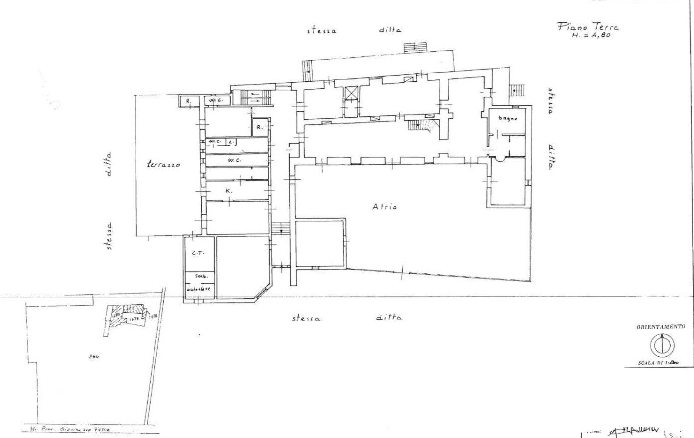 Planimetria villa - Villa Via Nazionale
 
9A, Bari - planimetria 1