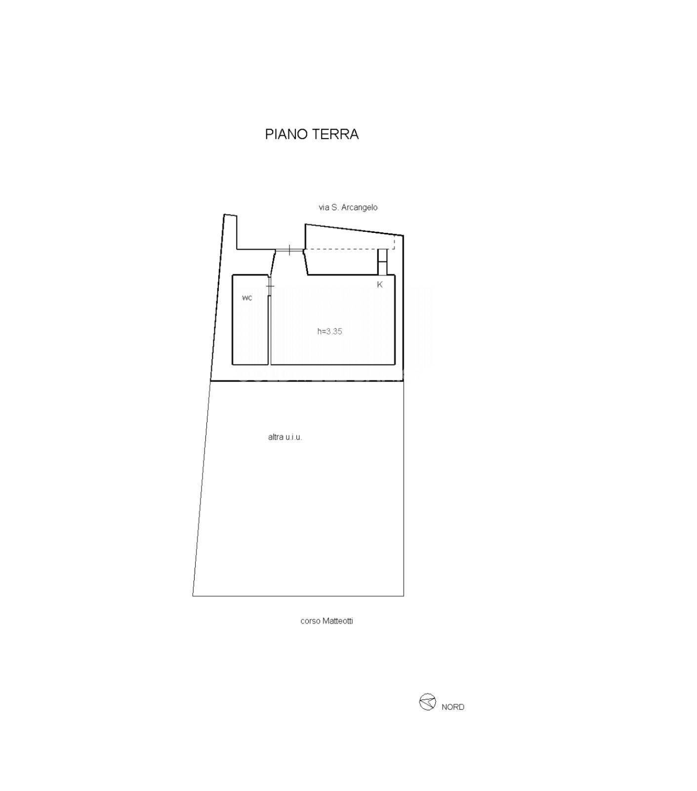Foto 12 - Monolocale Via sant'arcangelo
 
72, Minervino Murge - planimetria 1