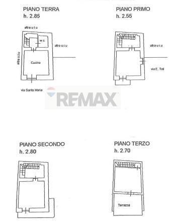Pianta 2D - Independent house Via Santa Maria
 
47, Castiglione di Sicilia - floor plans 1