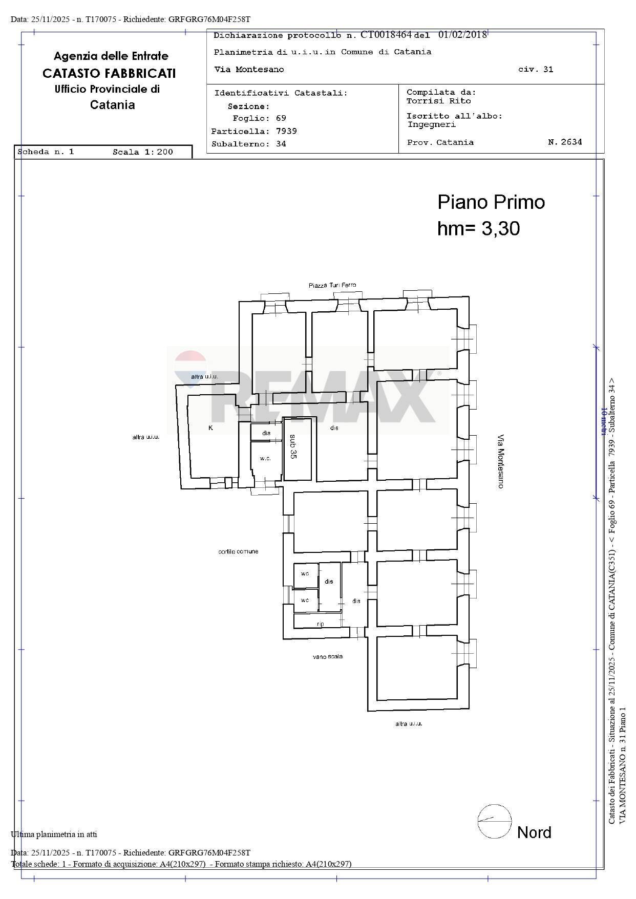 Pianta 2D - Locale Commerciale Piazza Turi Ferro
 
1/2/3, Catania - planimetria 1