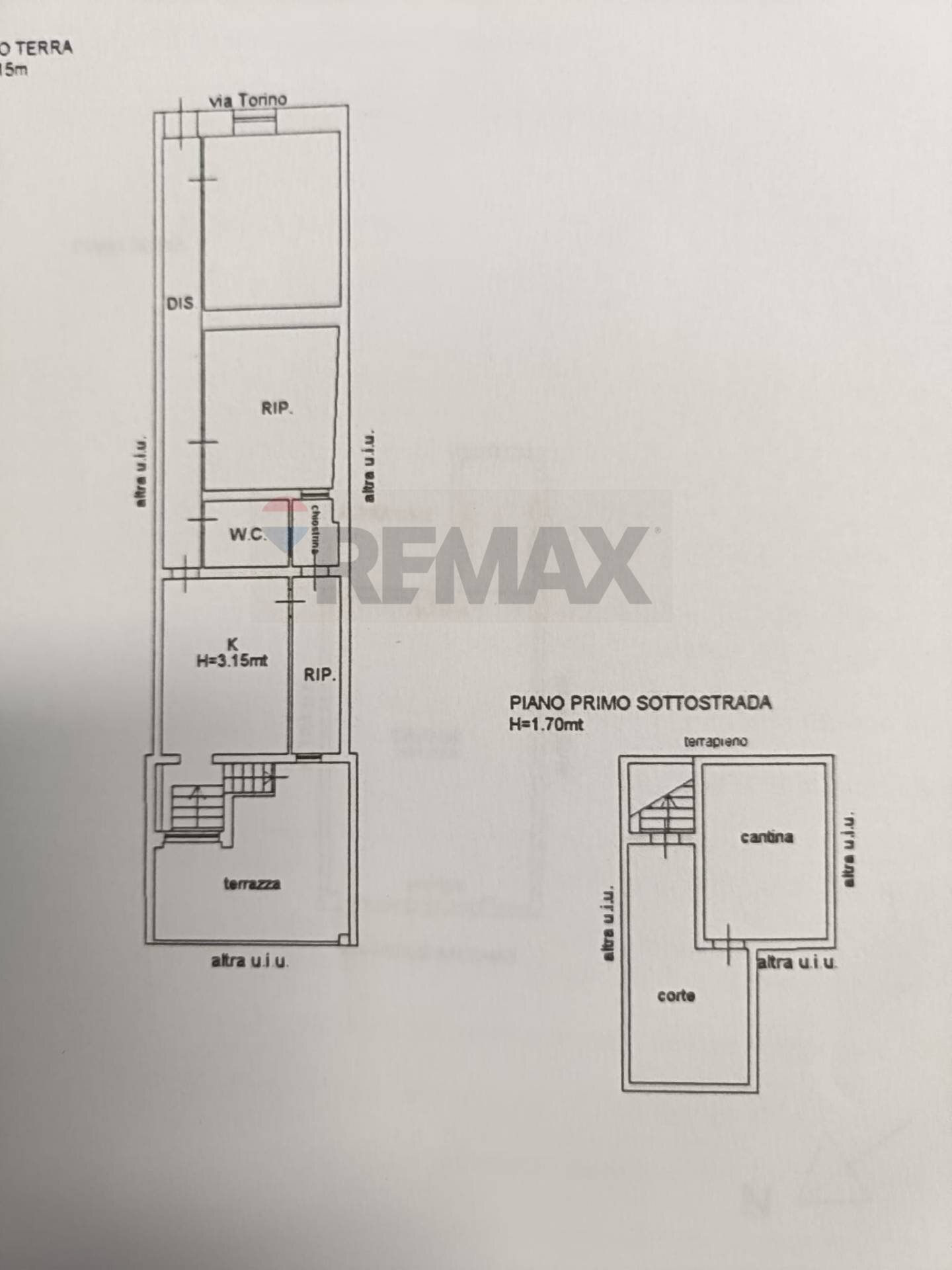Pianta 2D - Casa indipendente Via Torino
 
73, Caltagirone - planimetria 1