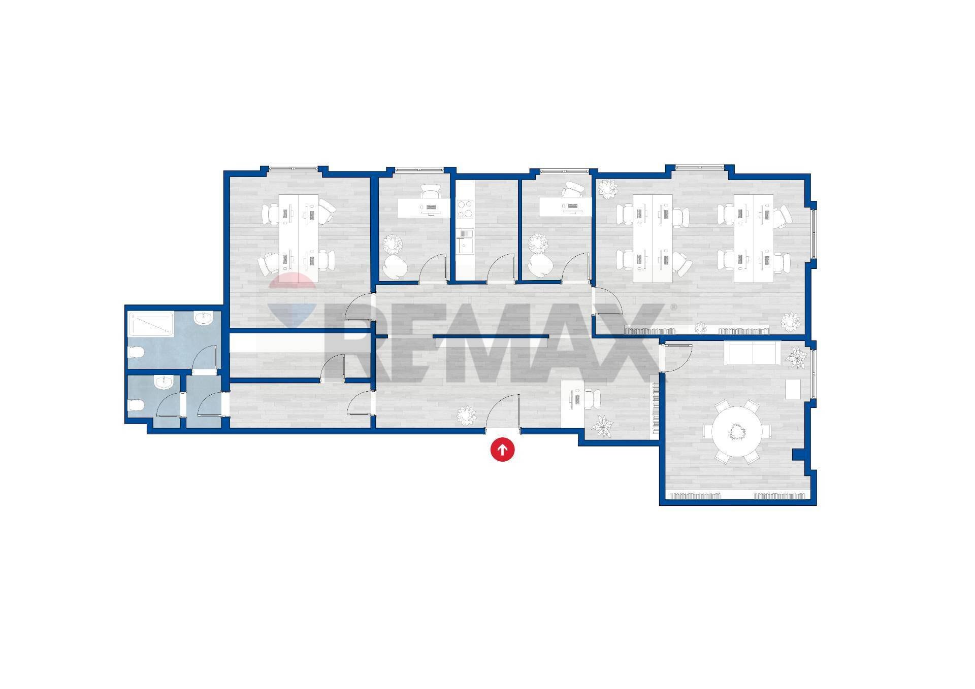 Pianta 2D - Office Via Carlo Felice
 
33, Sassari - floor plans 1