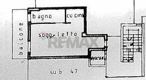 Pianta 2D - Monolocale Via Q. Sella
 
140, Busto Arsizio - planimetria 1