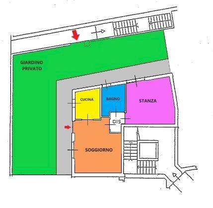 Foto 26 - Bilocale Via Crocefisso
 
79, Bergamo - planimetria 1